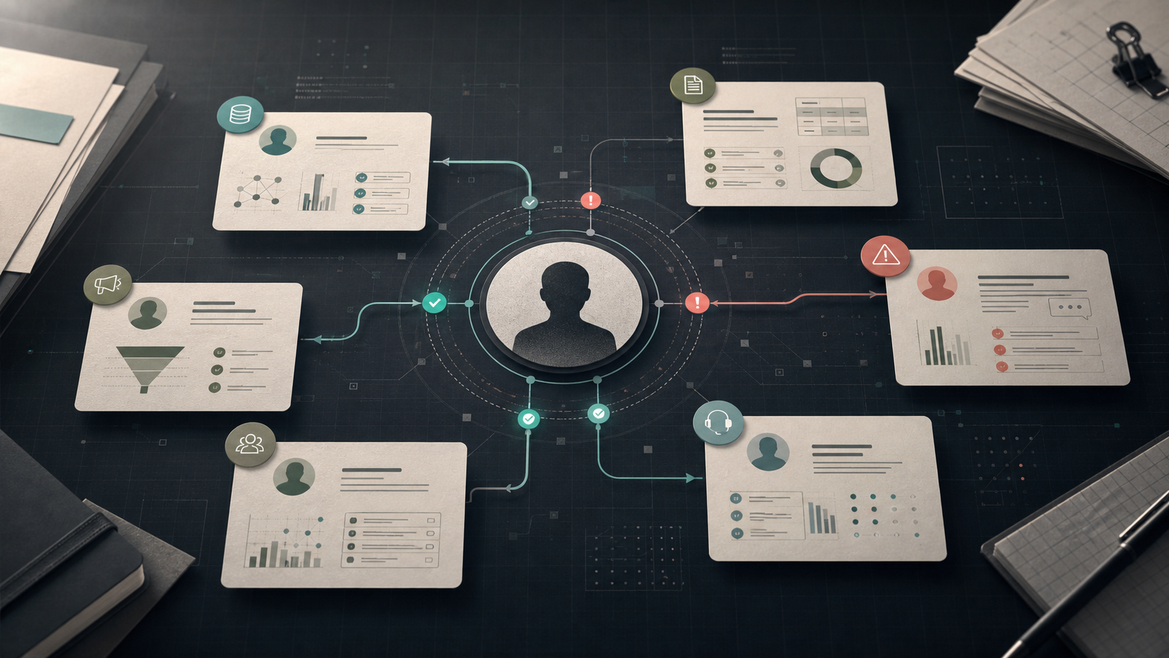 Multiple systems point to different meanings of the same customer concept.